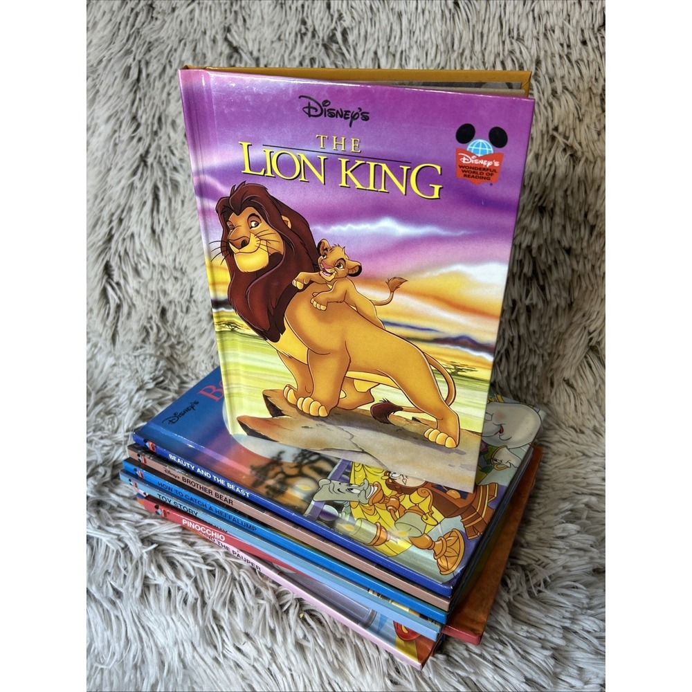 Lot of 11 Walt Disney's Wonderful World of Reading Hardcover Books Vintage 90's - Picture 5 of 8
